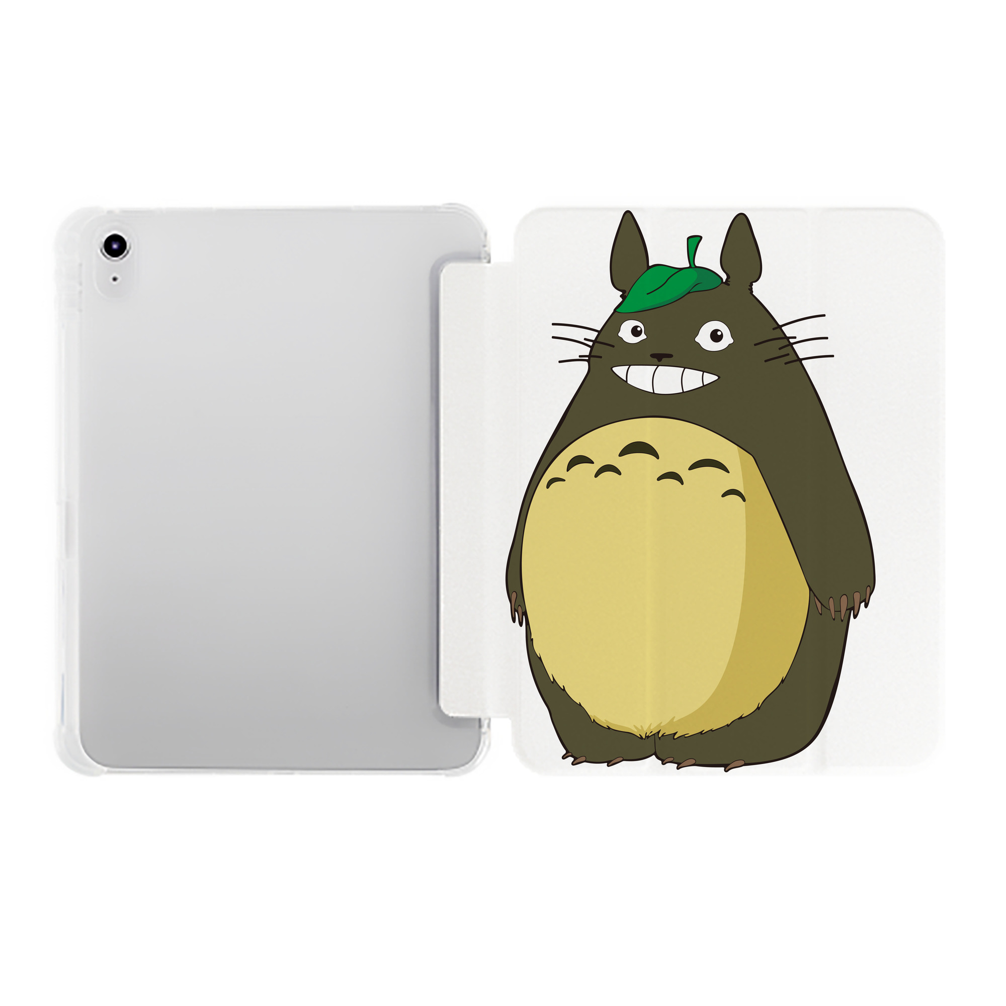（画像用） となりのトトロ 草壁メイ 草壁サツキ My Neighbor Totoro Satsuki Kusakabe Mei Kusakabe IPad ケース ペン収納付き 三つ折りスタンド PUレザー×シリコン 対応機種9.5/10.5/10.9インチ